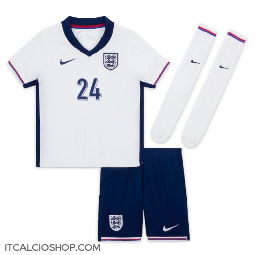 Inghilterra Cole Palmer #24 Prima Maglia Bambino Europei 2024 Manica Corta (+ Pantaloni corti)